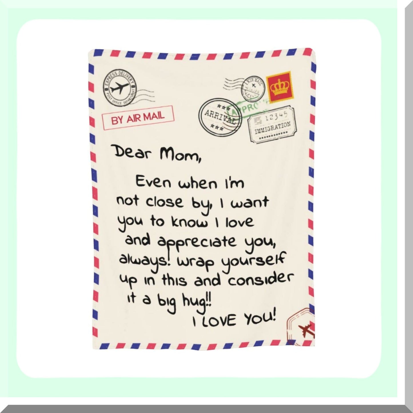 CozyMom Flannel Throw Blanket - Perfect Anniversary, Birthday, or Mother's Day Gift from Daughter or Son - Super Soft for Bed or Couch