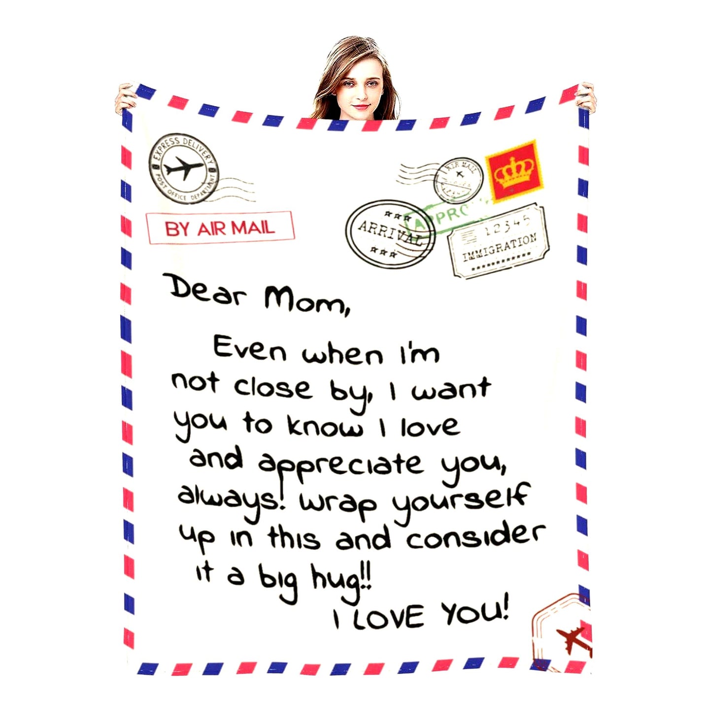 CozyMom Flannel Throw Blanket - Perfect Anniversary, Birthday, or Mother's Day Gift from Daughter or Son - Super Soft for Bed or Couch