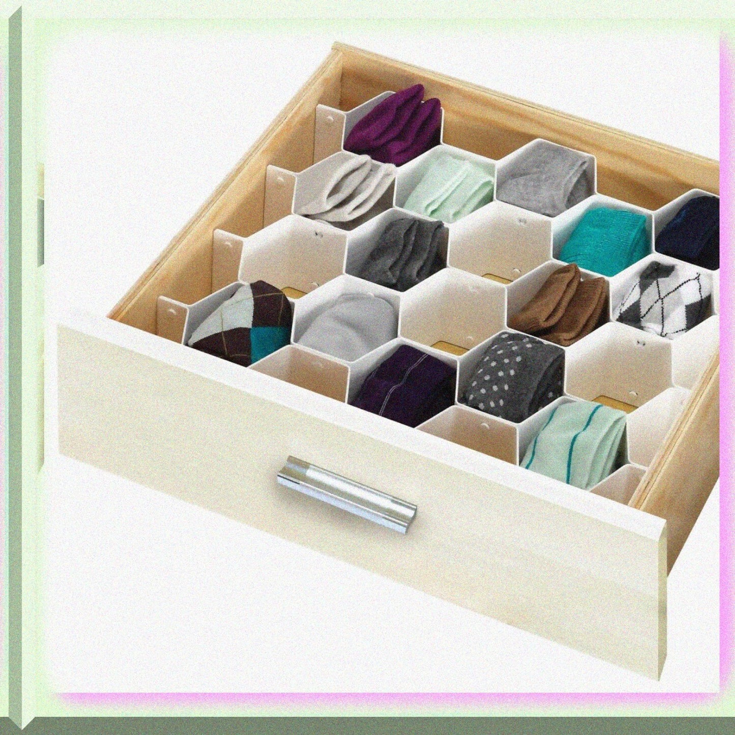 32 Compartment Honeycomb Drawer Organizer Set