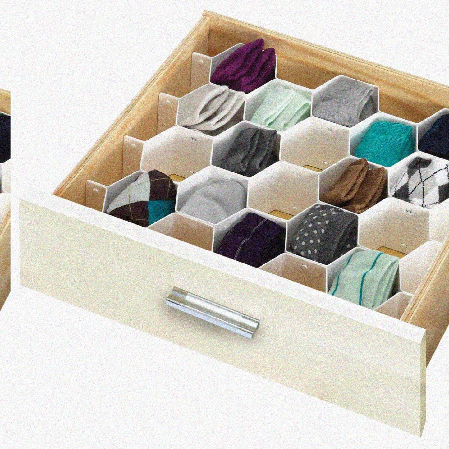 32 Compartment Honeycomb Drawer Organizer Set