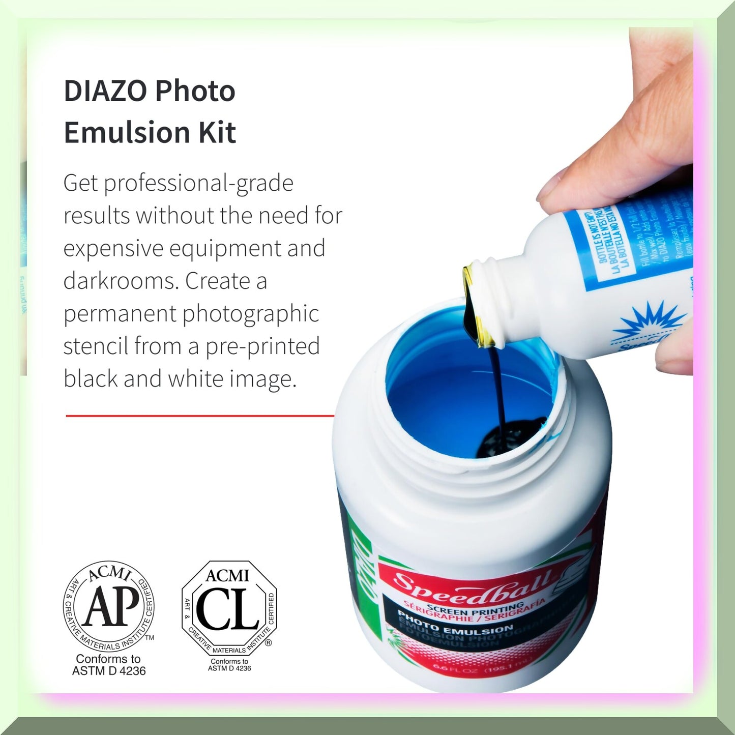 PrintPro Diazo Emulsion Screen Printing Kit