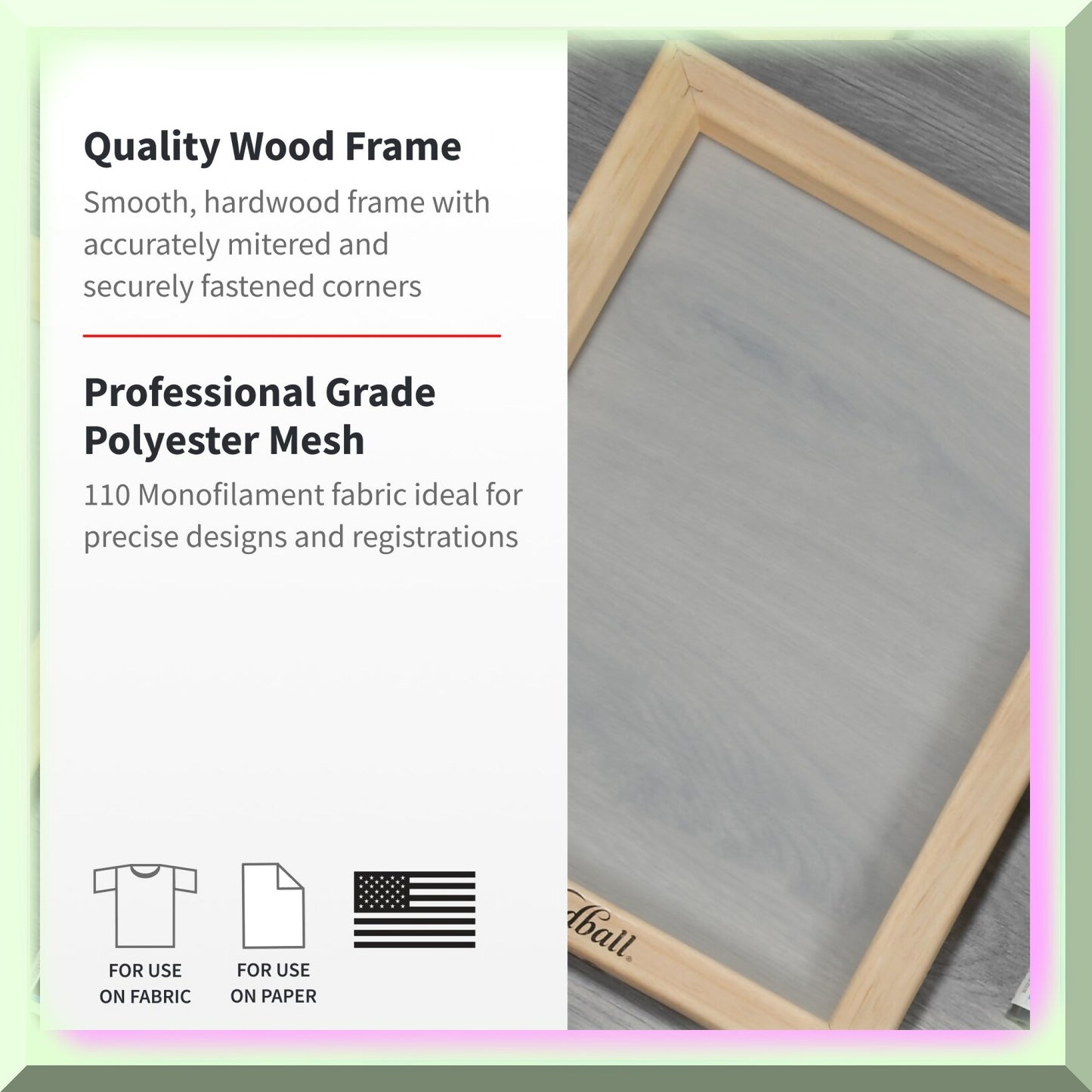 Monoflex Pro 110 2-Pack 14x10 Inch Screen Printing Frames