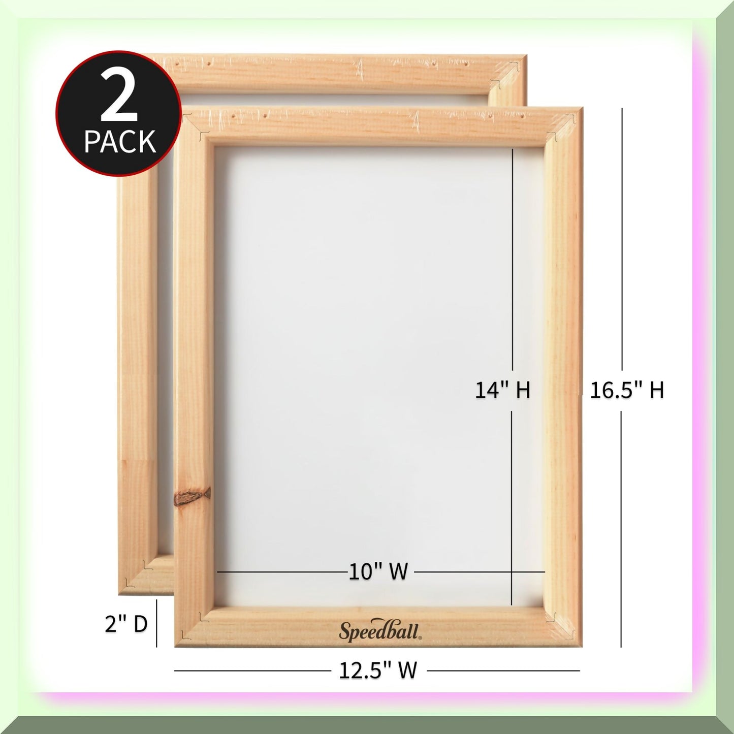 Monoflex Pro 110 2-Pack 14x10 Inch Screen Printing Frames