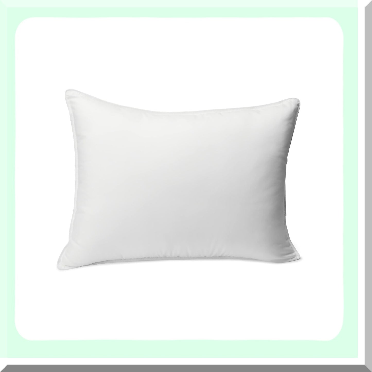 SleepWell Plush Pillow Set - Hypoallergenic Medium Density Pillows for Back and Side Sleepers - Standard Size 26 x 20 Inch - Pack of 2 - White