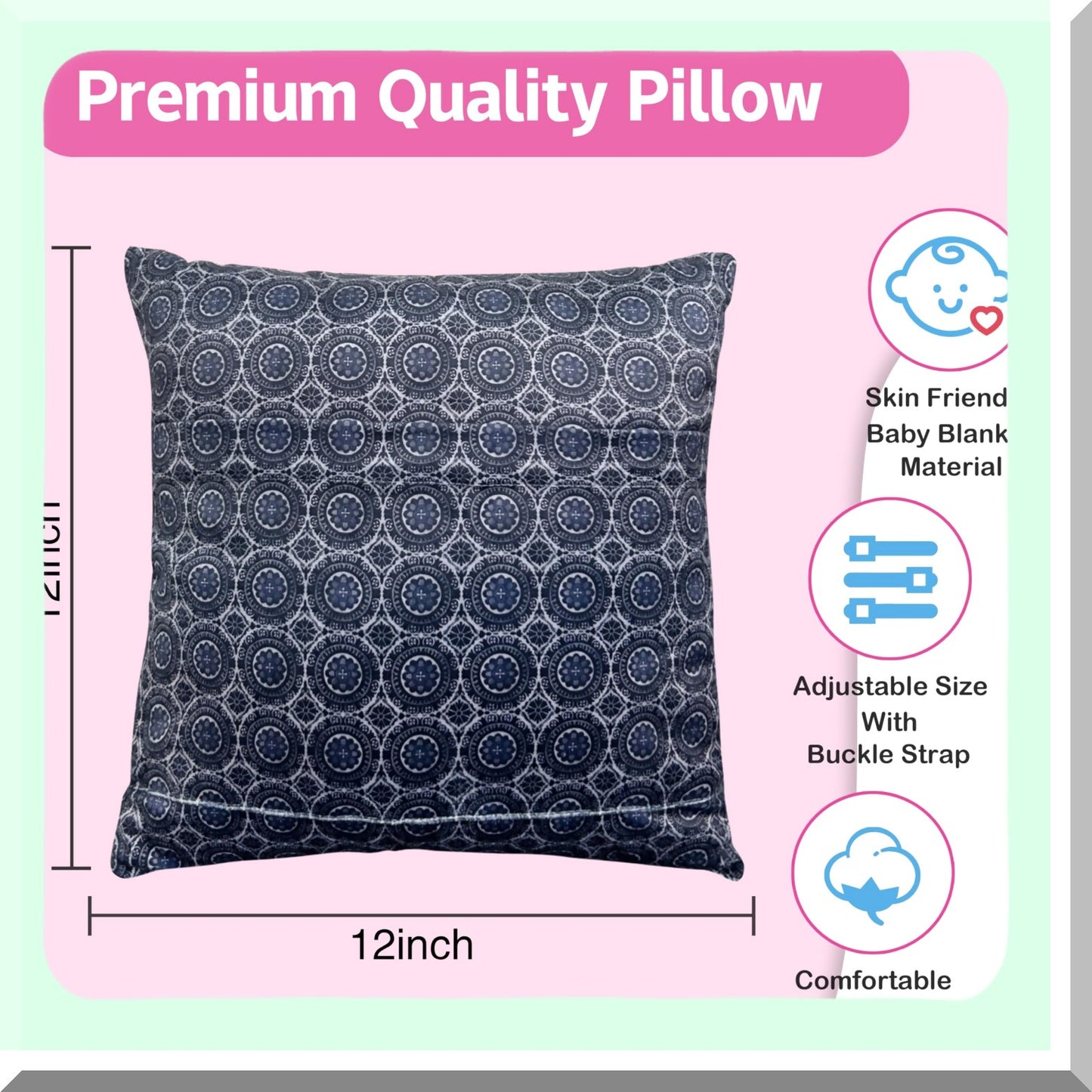 RecoverEase Comfort Pillow - Post-Op Support for Women | Hysterectomy, Tummy Tuck, Mastectomy | Ice Pockets, Cushion Insert | Abdominal Surgery Gifts