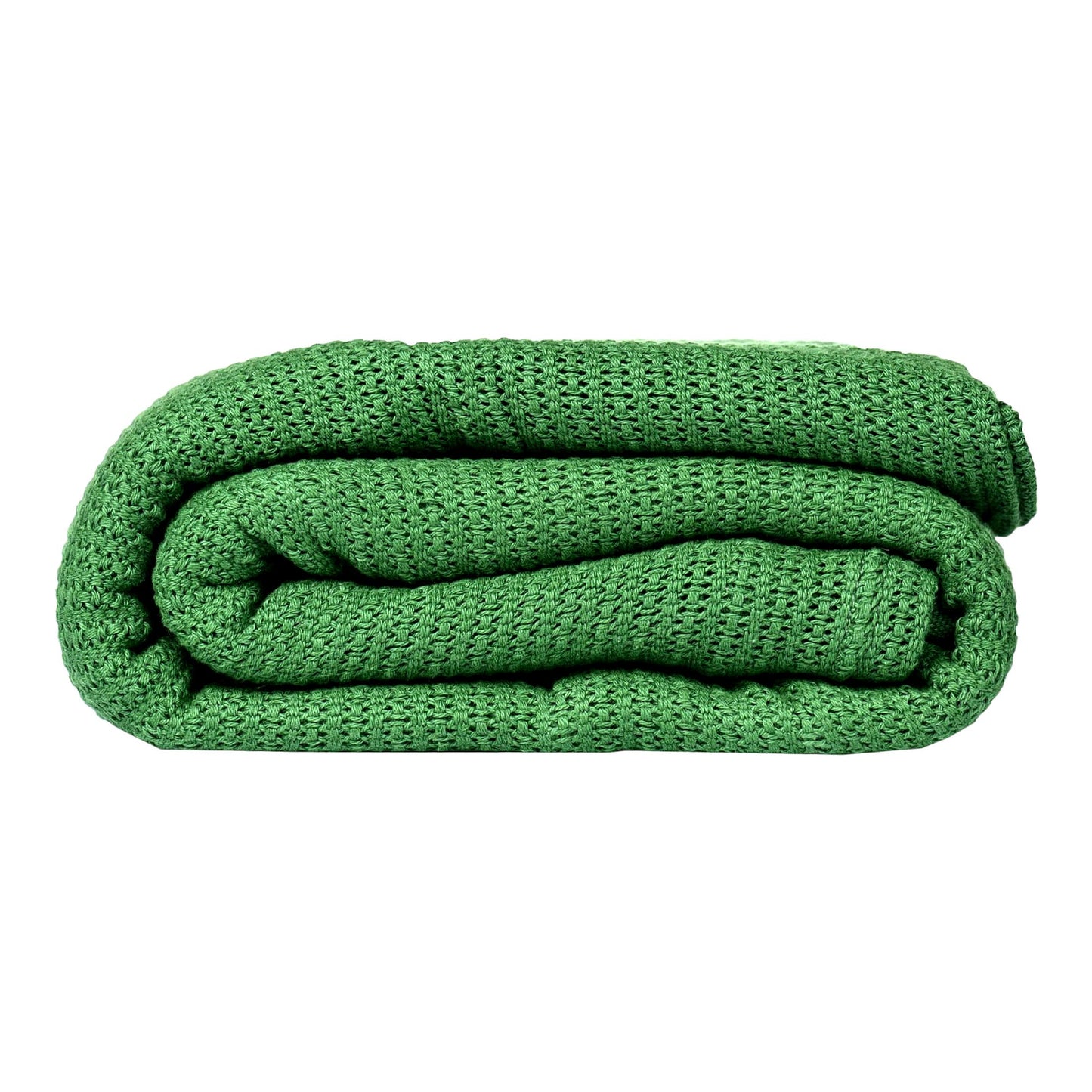 CozyLuxe Hunter Green Cotton Blanket - Queen Size, Lightweight, Warm, Extra-Fluffy, Premium Soft and Durable Bed Blanket for All Seasons