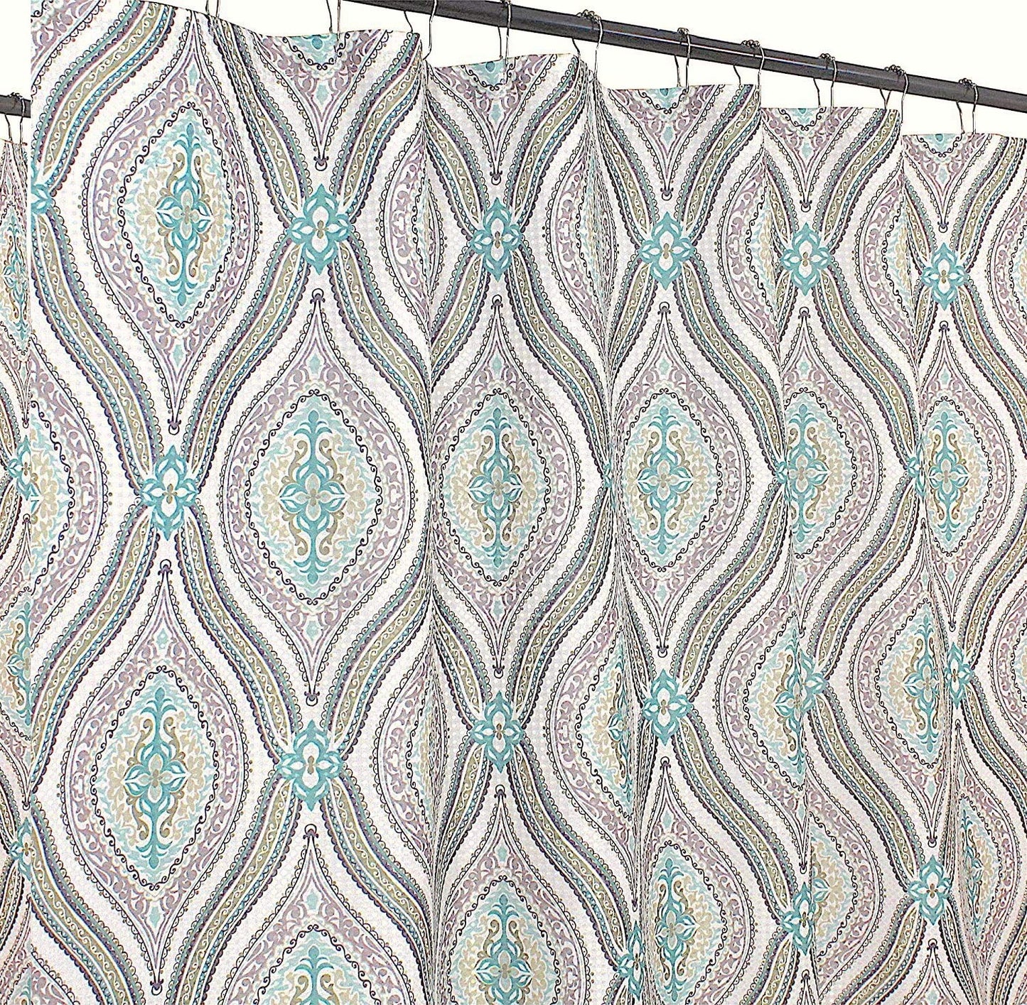 Bathroom Shower Curtain 72x70 Beige Green Taupe