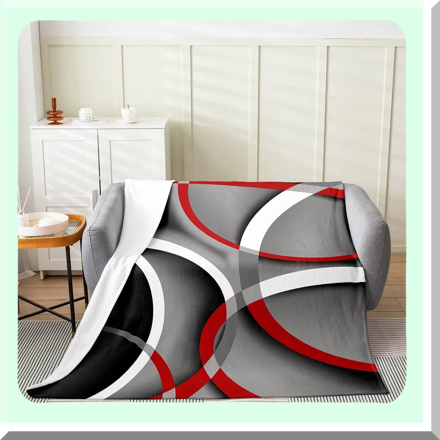 Retro Swirl Fleece Throw Blanket - Soft, Warm, Lightweight Flannel for Couch or Bed, Perfect Gift for Kids and Adults (50x60 Inches)