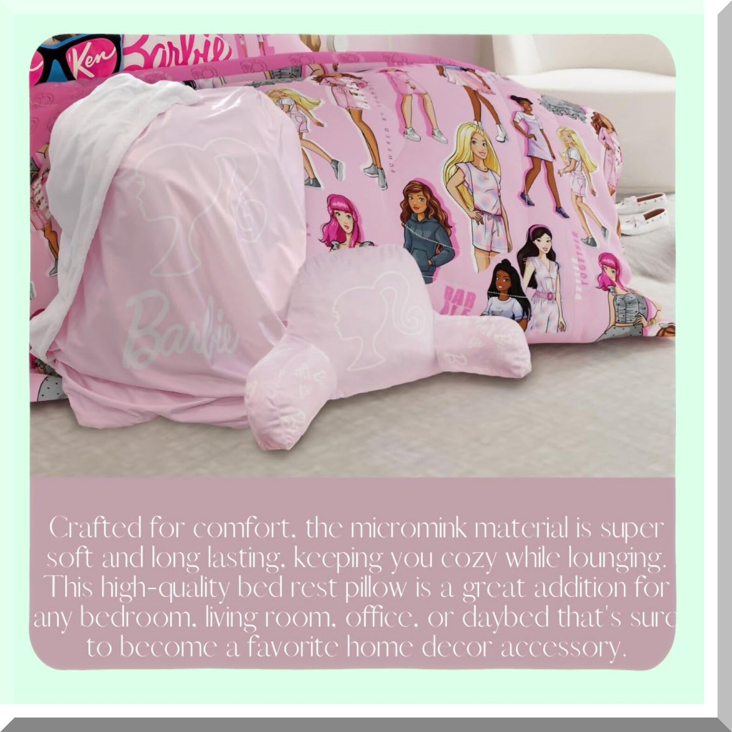 SuperPlush Squishy Movie Luxe Pillow - Officially Licensed Decorative Bed Rest Cushion, 19" x 30" - Ultra Soft and Cozy for Ultimate Comfort