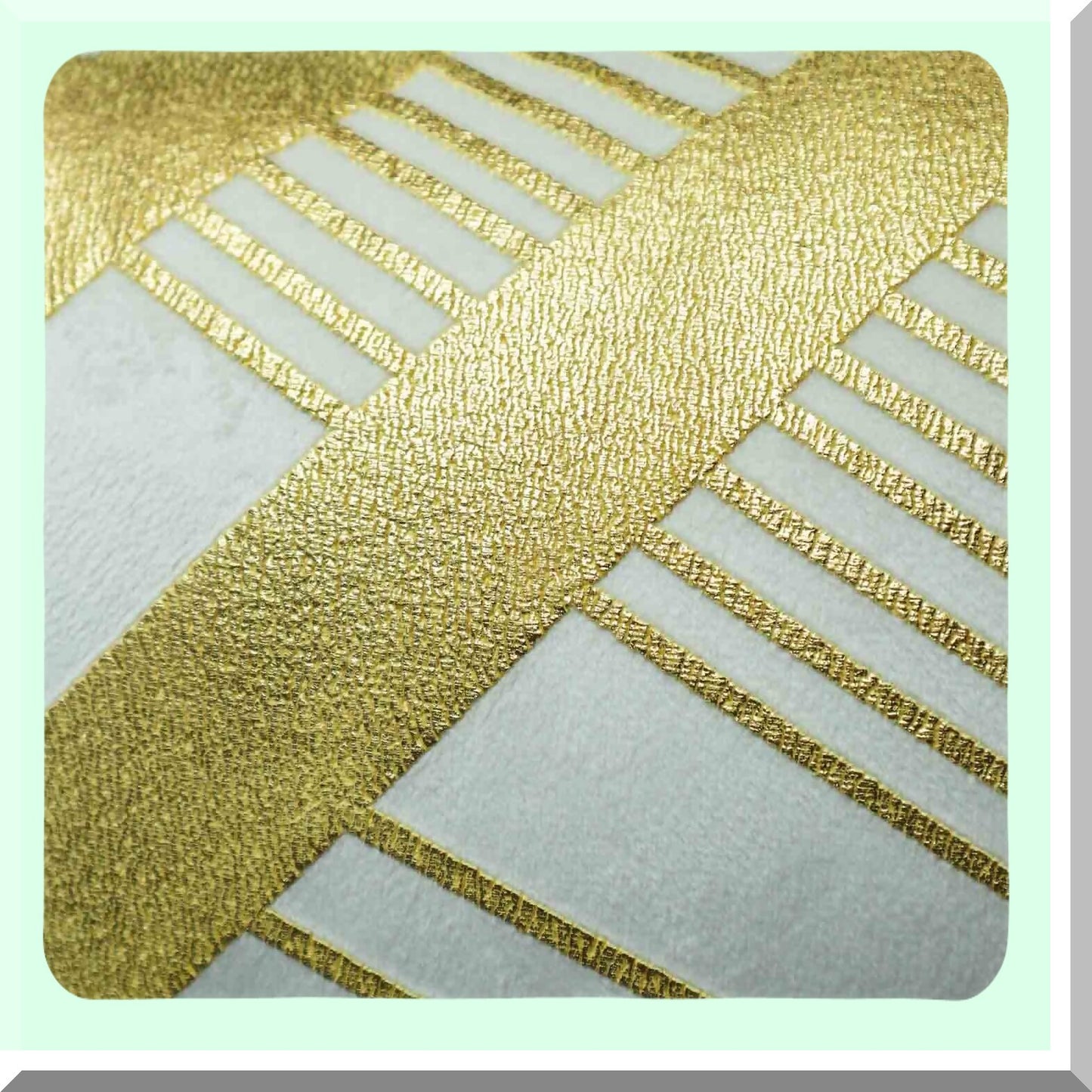 Gold Geometric Velvet Beige Pillow Covers - 2 Pack 18x18 Inches - Soft Square Cushion for Couch Sofa Bed - Decorative Living Room Car Accessory