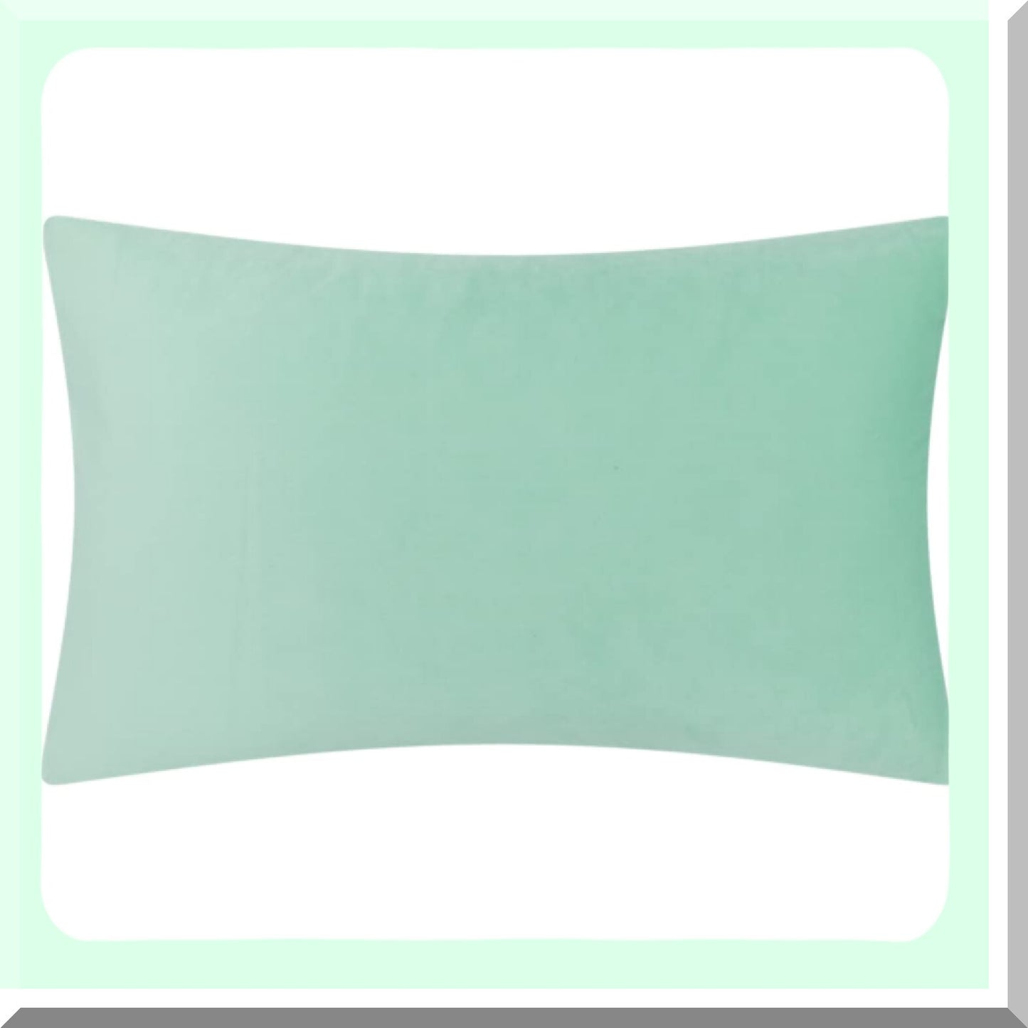 Velvet Blossom 3D Decor Pillow - Soft Cushion Cover for Sofa, Couch, Chair - Home Decor - 12x20 Inches - Green - Floral Throw Pillow Case