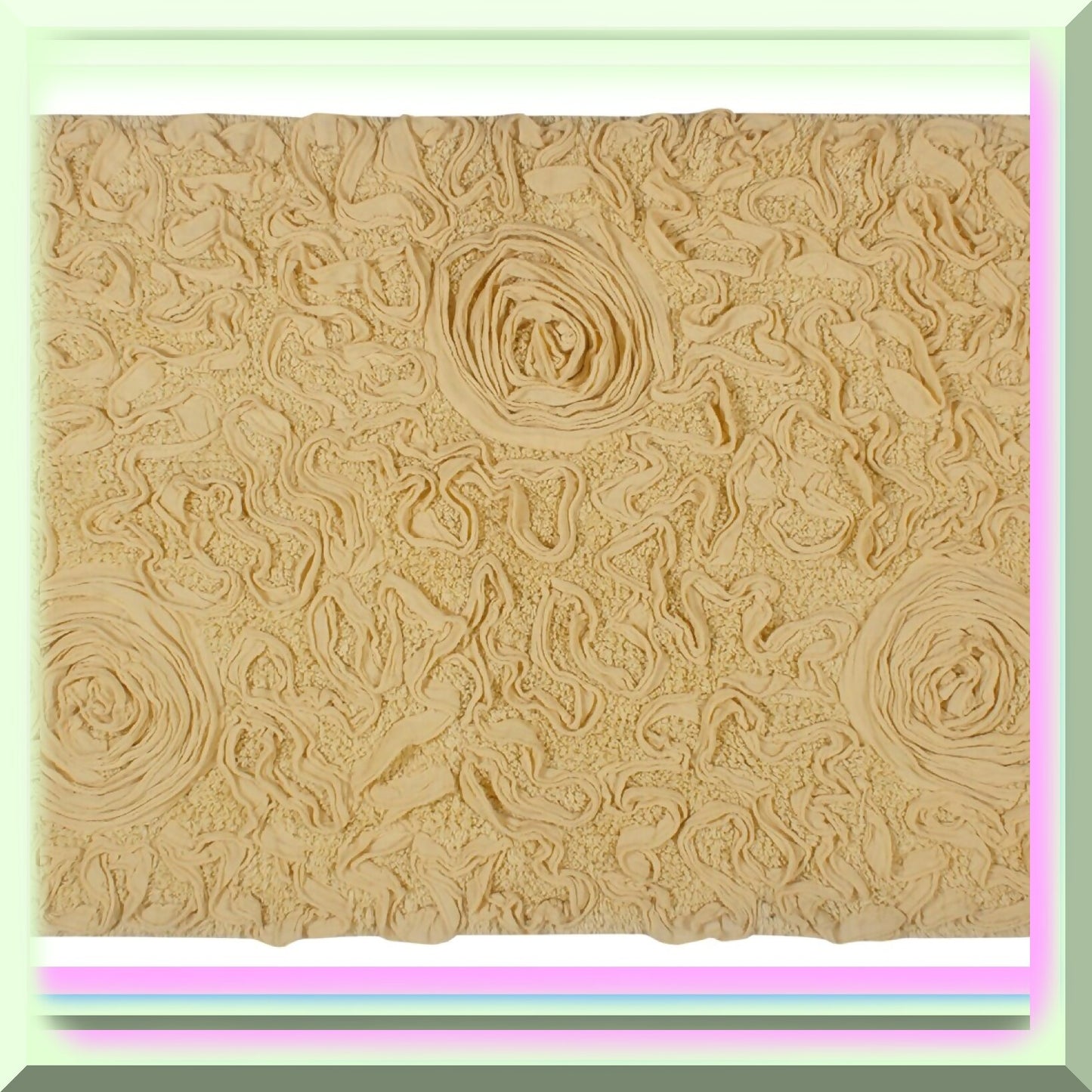 100% Cotton Bath Rug 24x40 Yellow