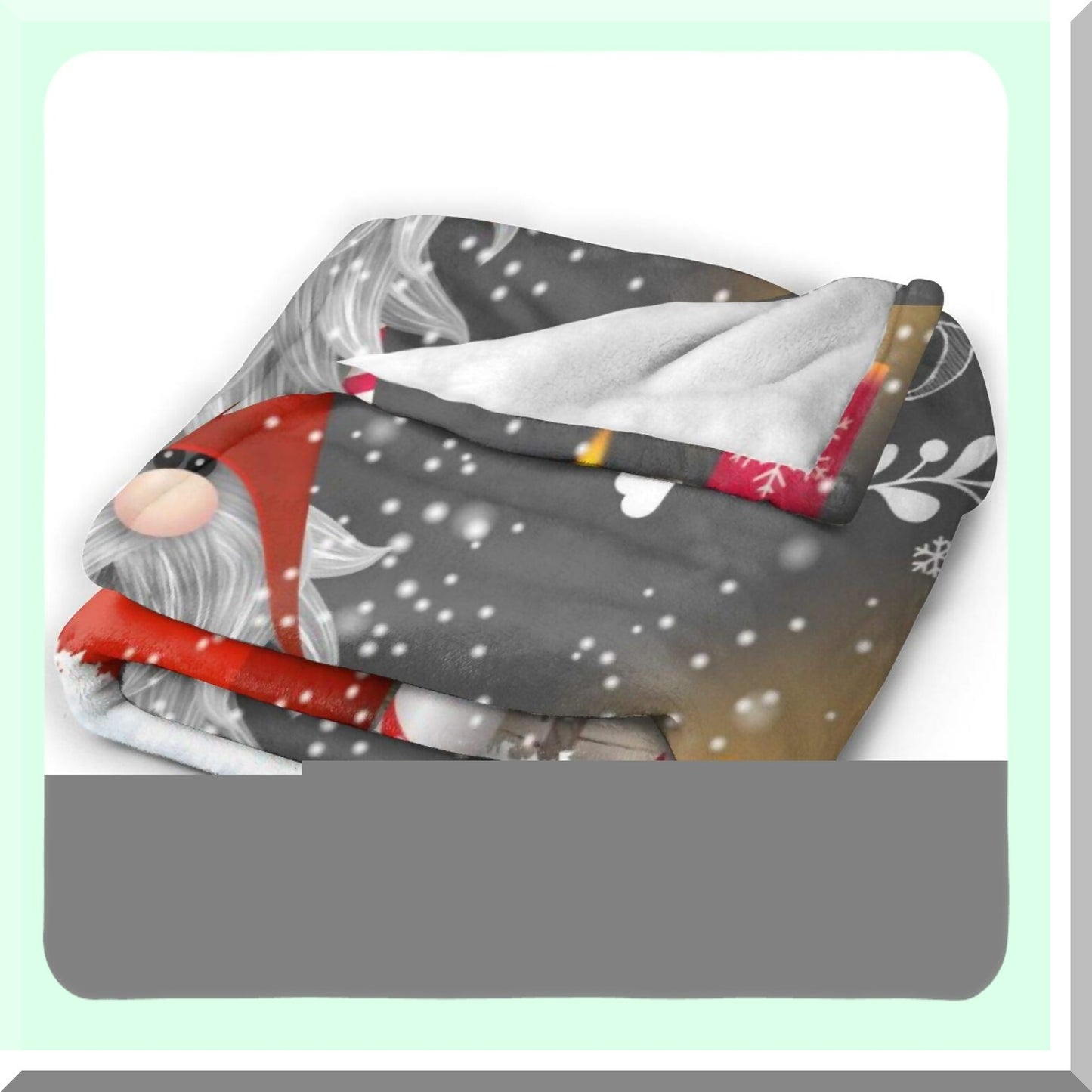 CozyGnome Flannel Fleece Throw - Super Soft Winter Snowflake Blanket for Sofa, Couch, Chair - 50"x40""