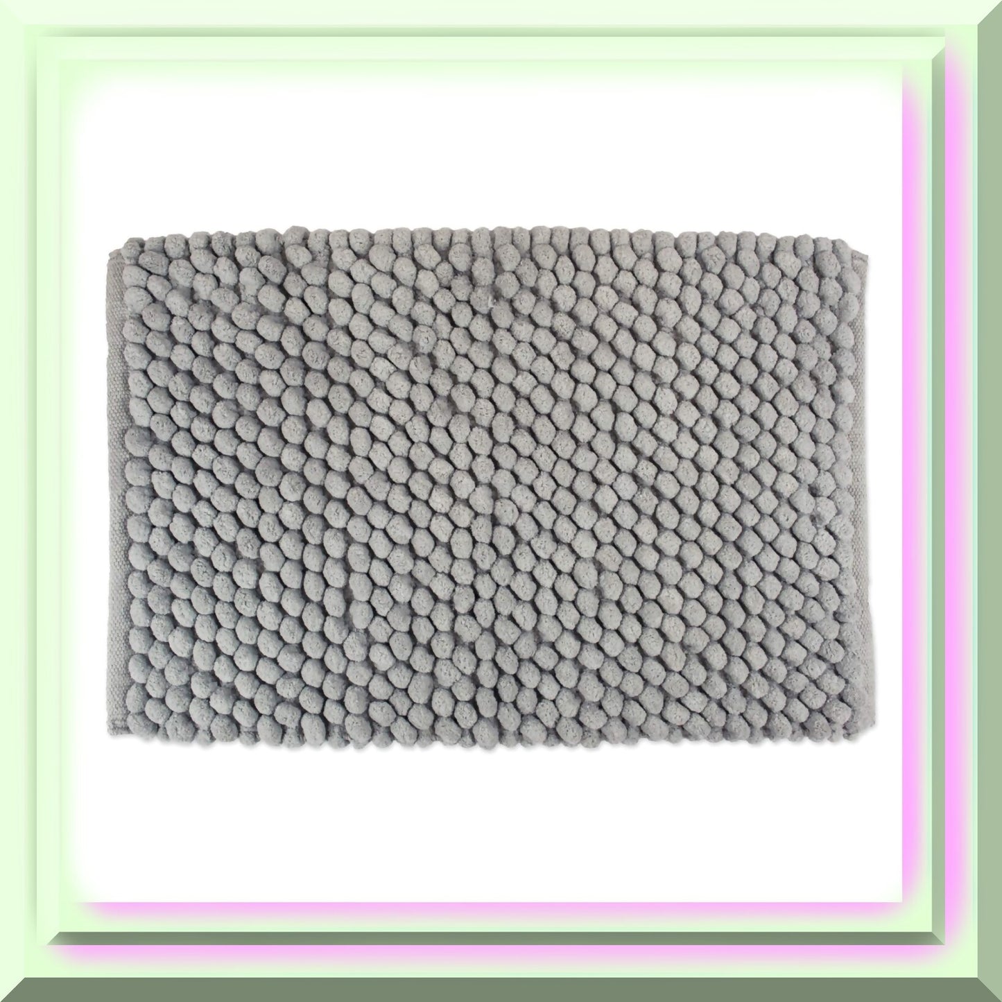 Ultra Soft Chenille Bath Mat 17x24" Gray