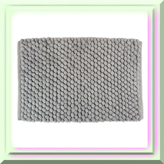 Ultra Soft Chenille Bath Mat 17x24" Gray