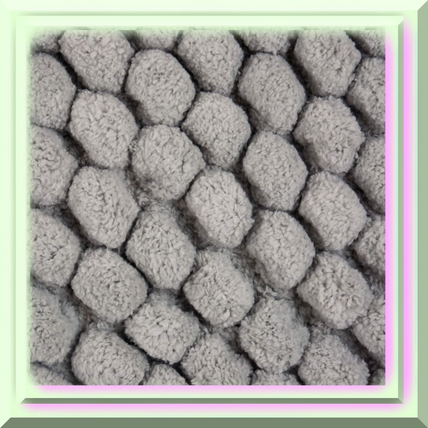 Ultra Soft Chenille Bath Mat 17x24" Gray