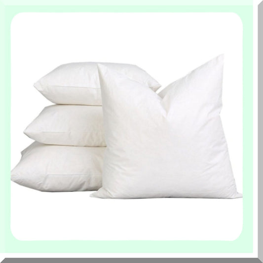 White Cloud Comfort Pillow Inserts - 22" x 22" - Set of 2 - Hypoallergenic Alternative Down - Plush and Supportive - Luxurious Bedding Upgrade