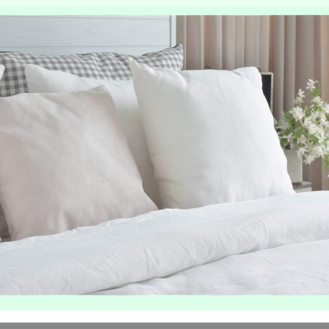 White Cloud Comfort Pillow Inserts - 22" x 22" - Set of 2 - Hypoallergenic Alternative Down - Plush and Supportive - Luxurious Bedding Upgrade
