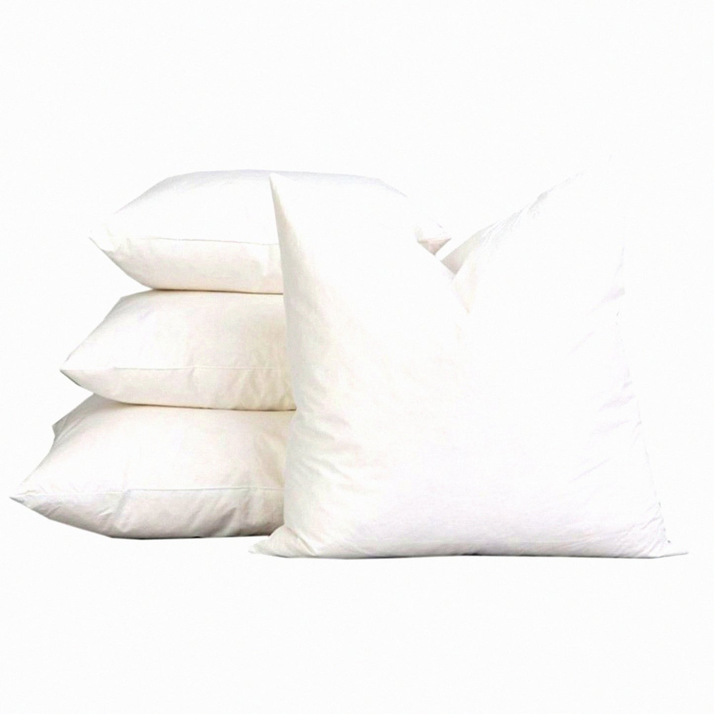 White Cloud Comfort Pillow Inserts - 22" x 22" - Set of 2 - Hypoallergenic Alternative Down - Plush and Supportive - Luxurious Bedding Upgrade