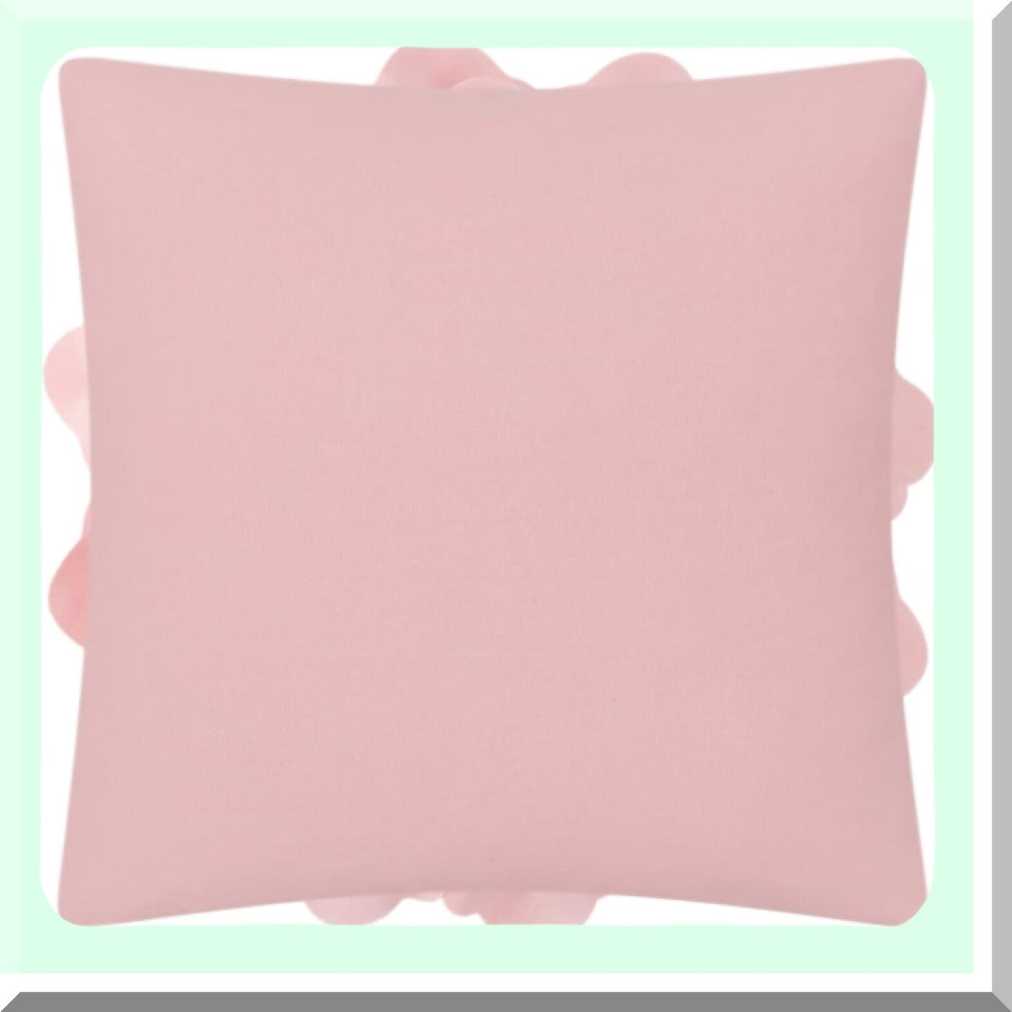 Colorful Bloom 3D Throw Pillow Cover - Aesthetic Square Pillowcase for Couch & Bed - Decorative Accent with Hidden Zipper - 18x18 Inch Pink - Living Room Décor