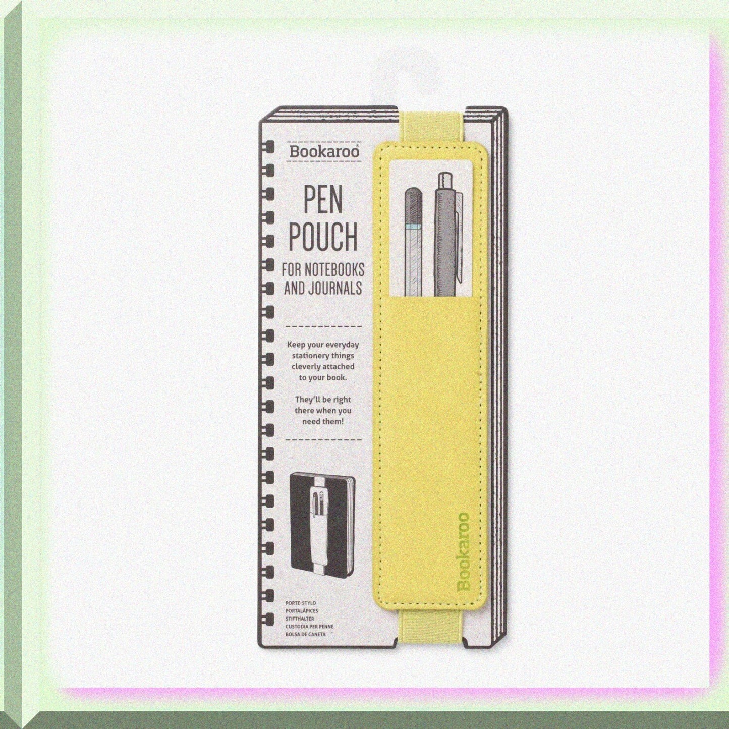 Bookaroo Pen Pouch Lime for A5 Notebooks