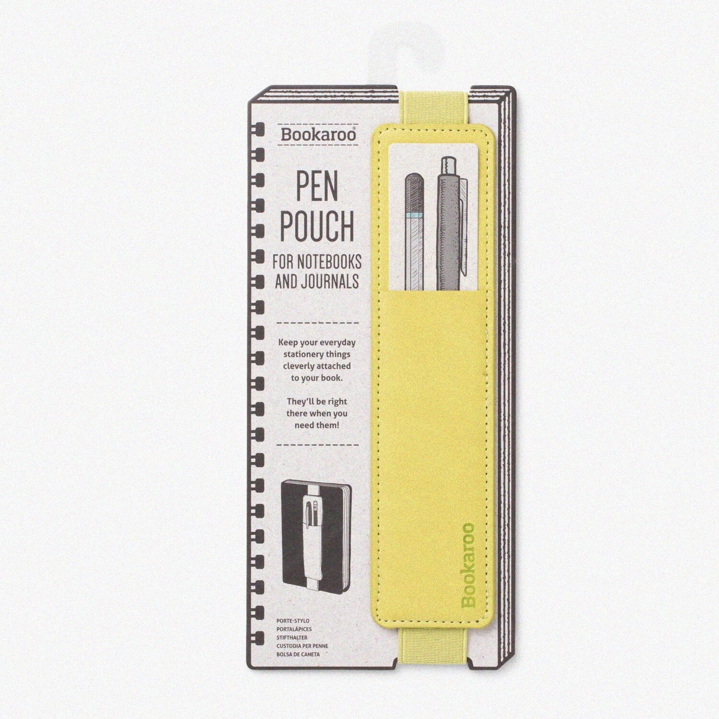 Bookaroo Pen Pouch Lime for A5 Notebooks