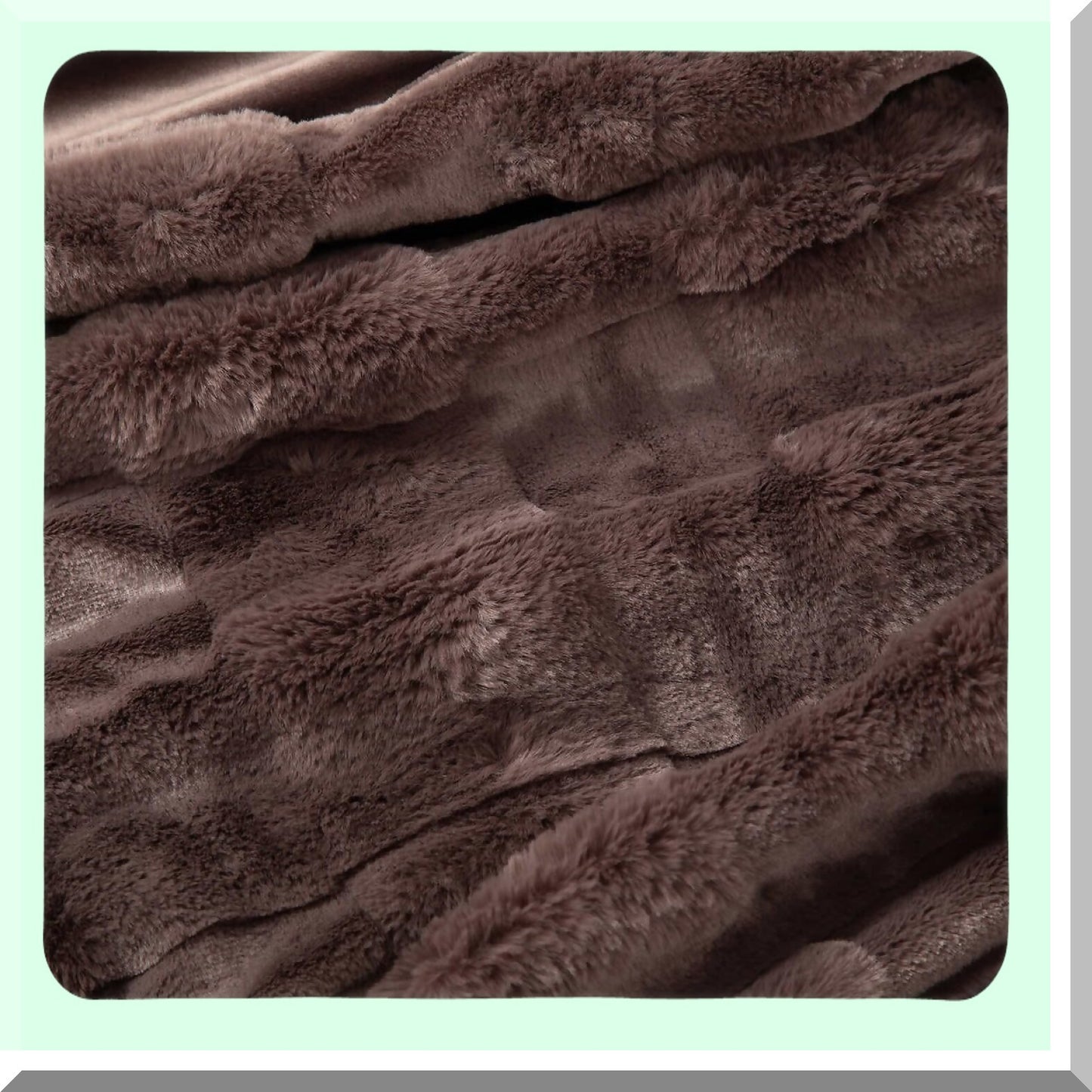 CozyNest Ultra-Soft Plush Throw Blanket 60"x70" Brown