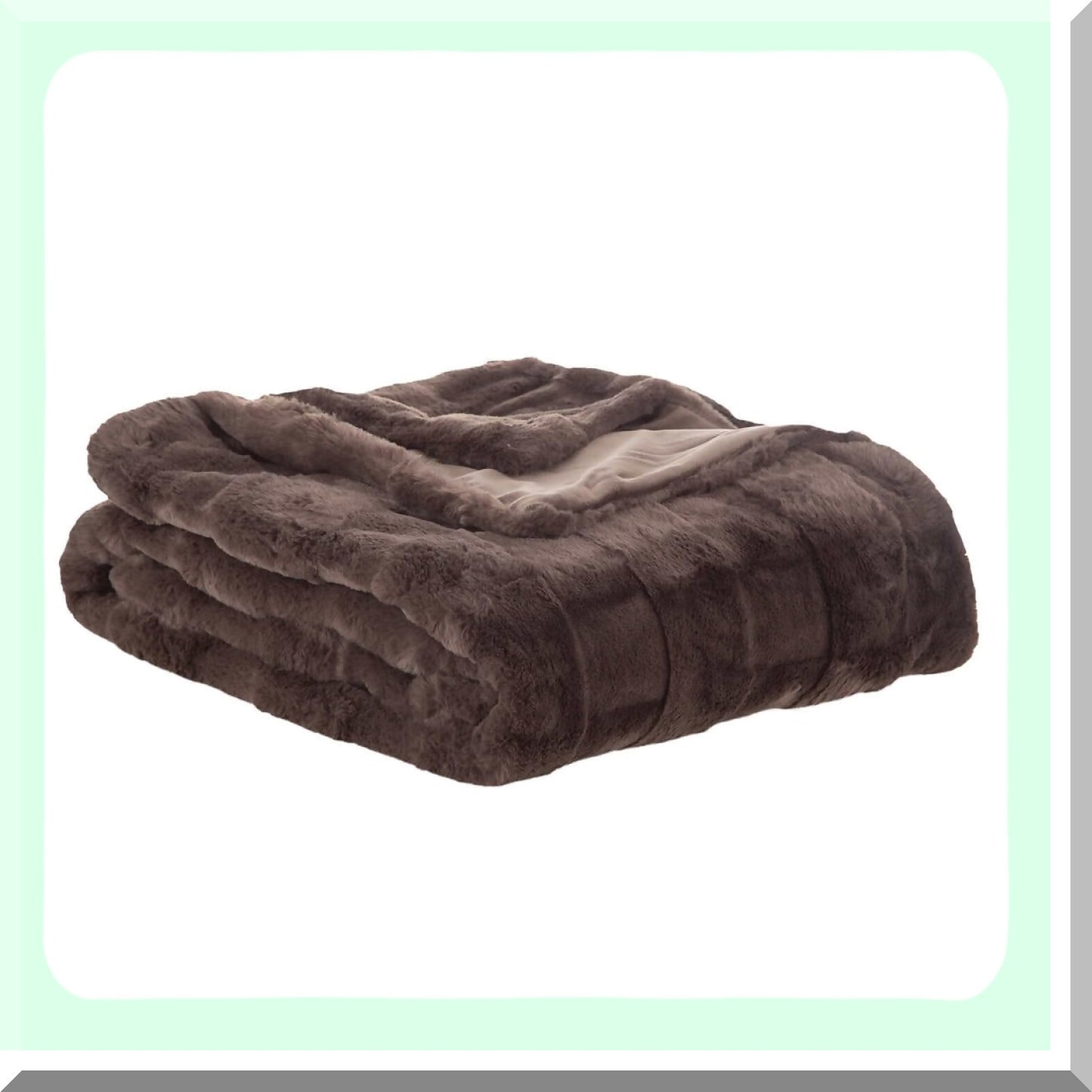CozyNest Ultra-Soft Plush Throw Blanket 60"x70" Brown