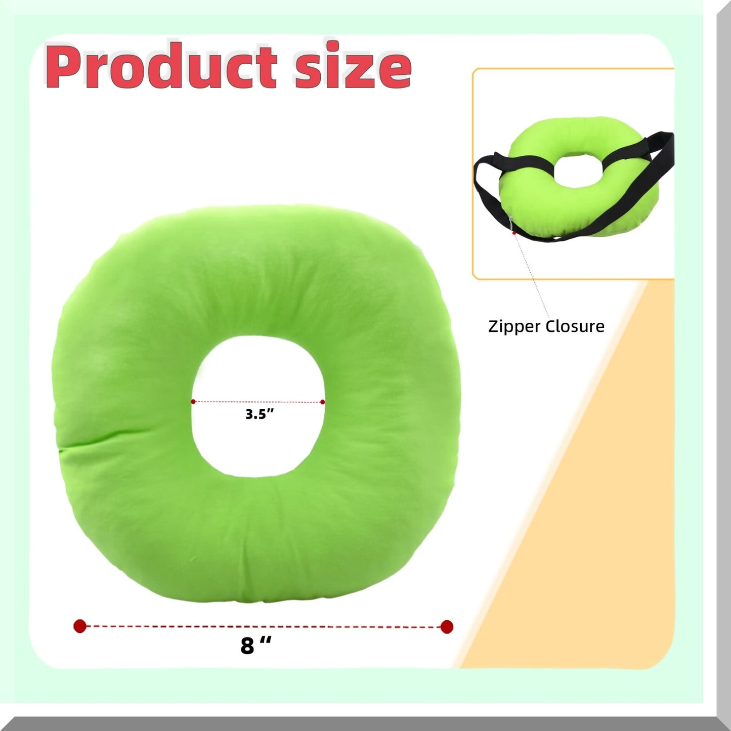 EarEase Comfort Pillow - Small Ear Pain Relief with Headband for CNH, Piercing, Inflammation, Pressure Sores. Side Sleeper Ear Guard Cushion.
