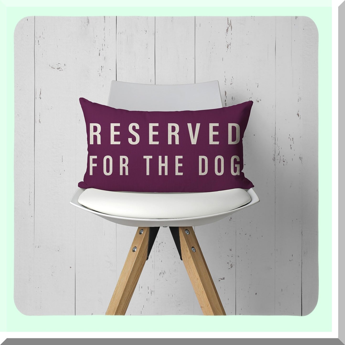 Funny Dog Lady Decorative Pillow Cover - Dog Lover Gifts - Purple Dog Mom Cushion Case - Sofa Couch Bed Throw Pillow - 20 x 12 Inch Gift for Dog Owner