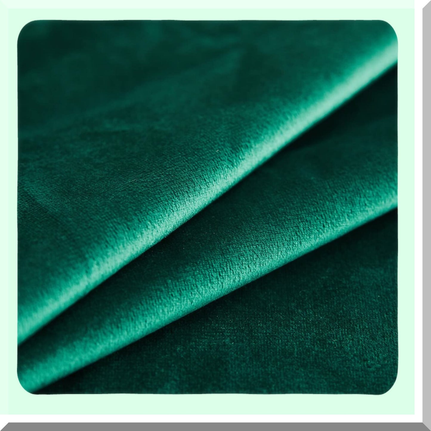 Plush Cozy Velvet Pillowcase Set - 18x18 Inches - 2 Pack - Soft Decorative Cushion Cover for Sofa, Couch, Bed - Farmhouse Style - Dark Green