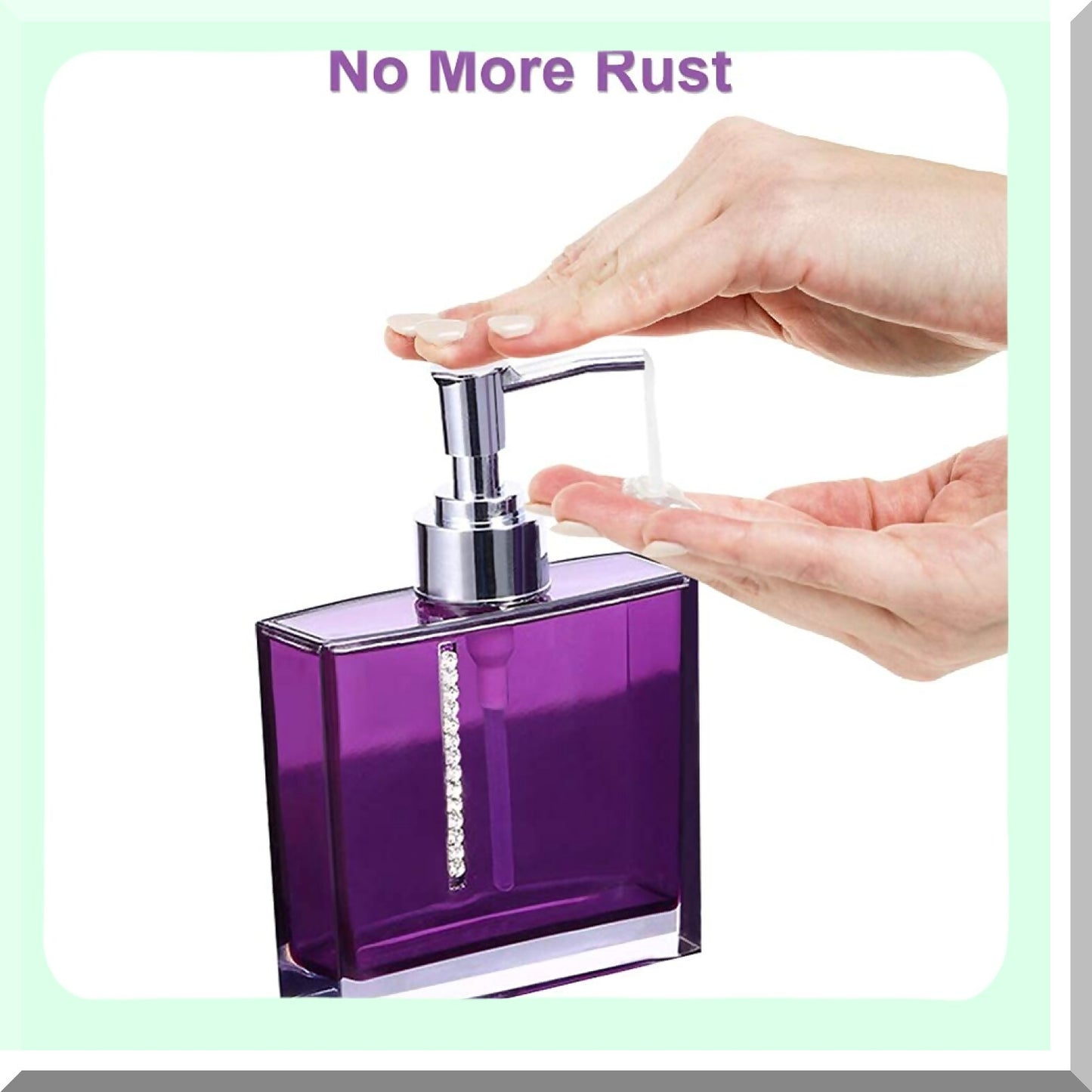 Purple 5-Piece Acrylic Bathroom Accessories Set