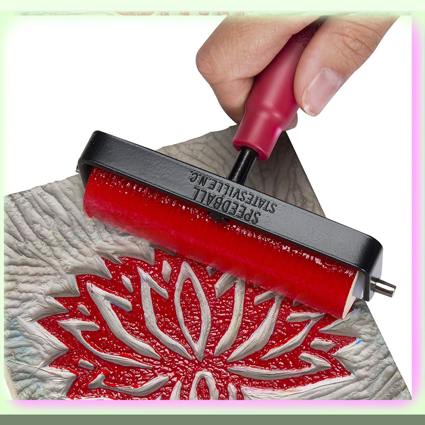 5oz Light Red Water-Soluble Block Printing Ink