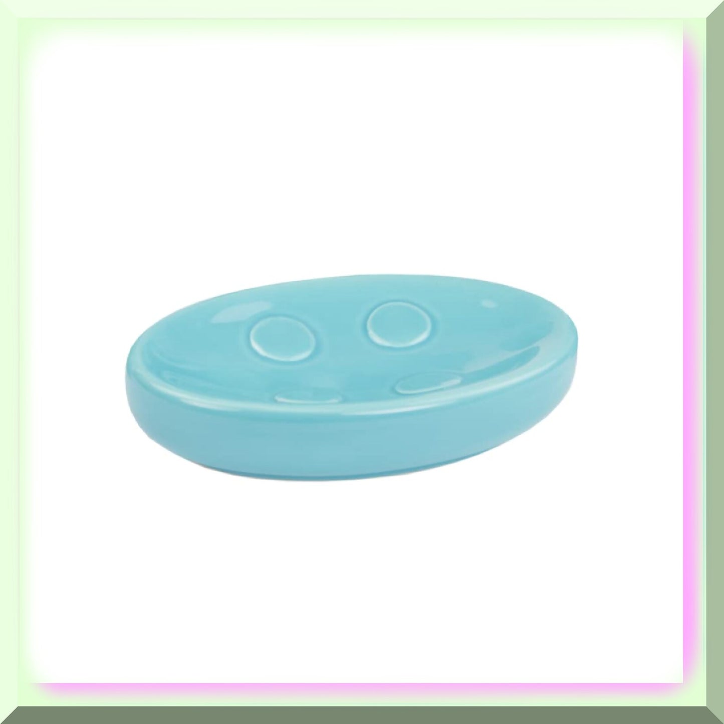 4-Piece Bathroom Accessory Set Turquoise