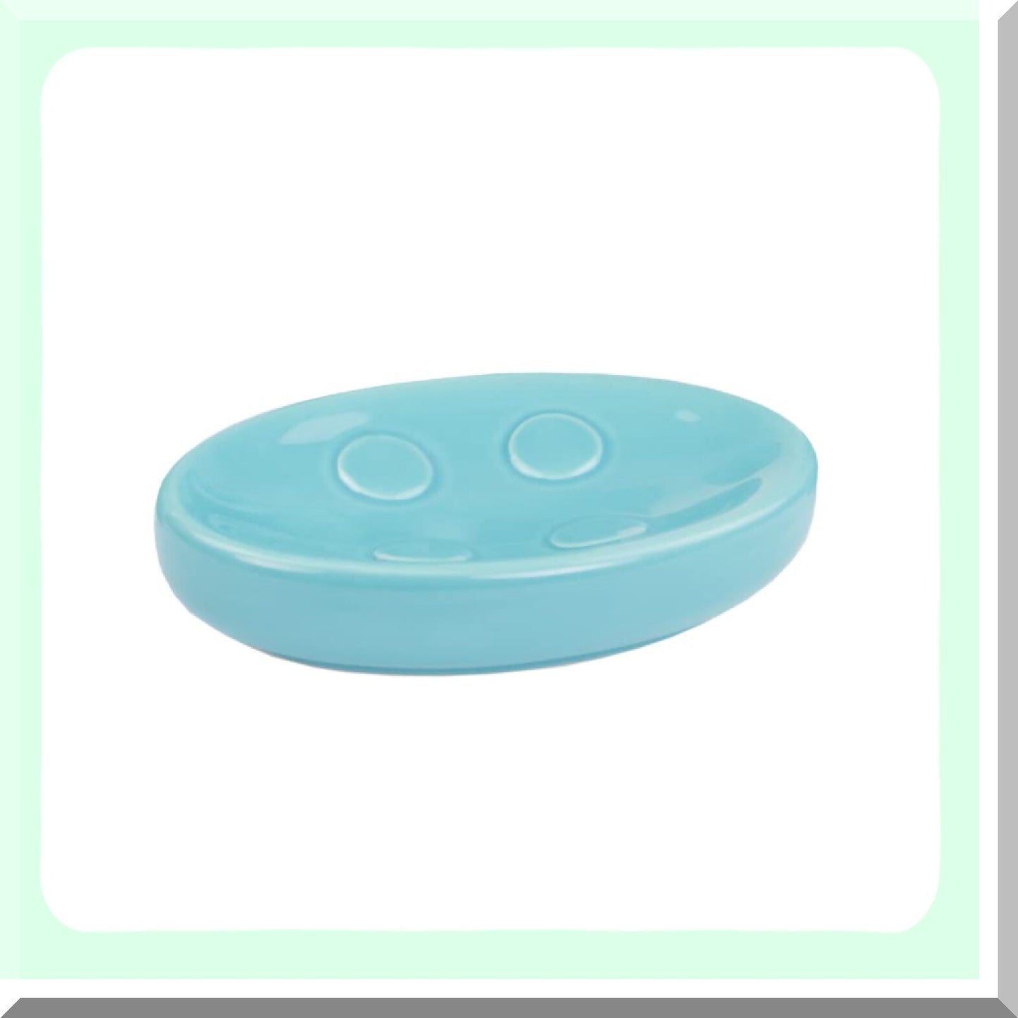 4-Piece Bathroom Accessory Set Turquoise