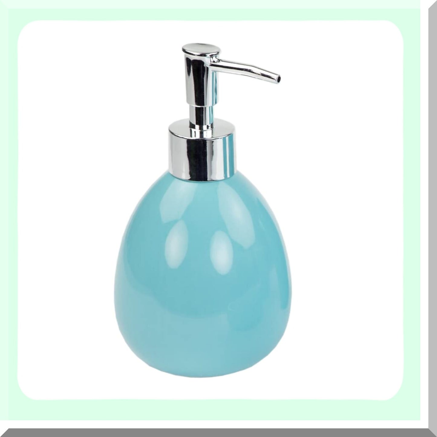 4-Piece Bathroom Accessory Set Turquoise