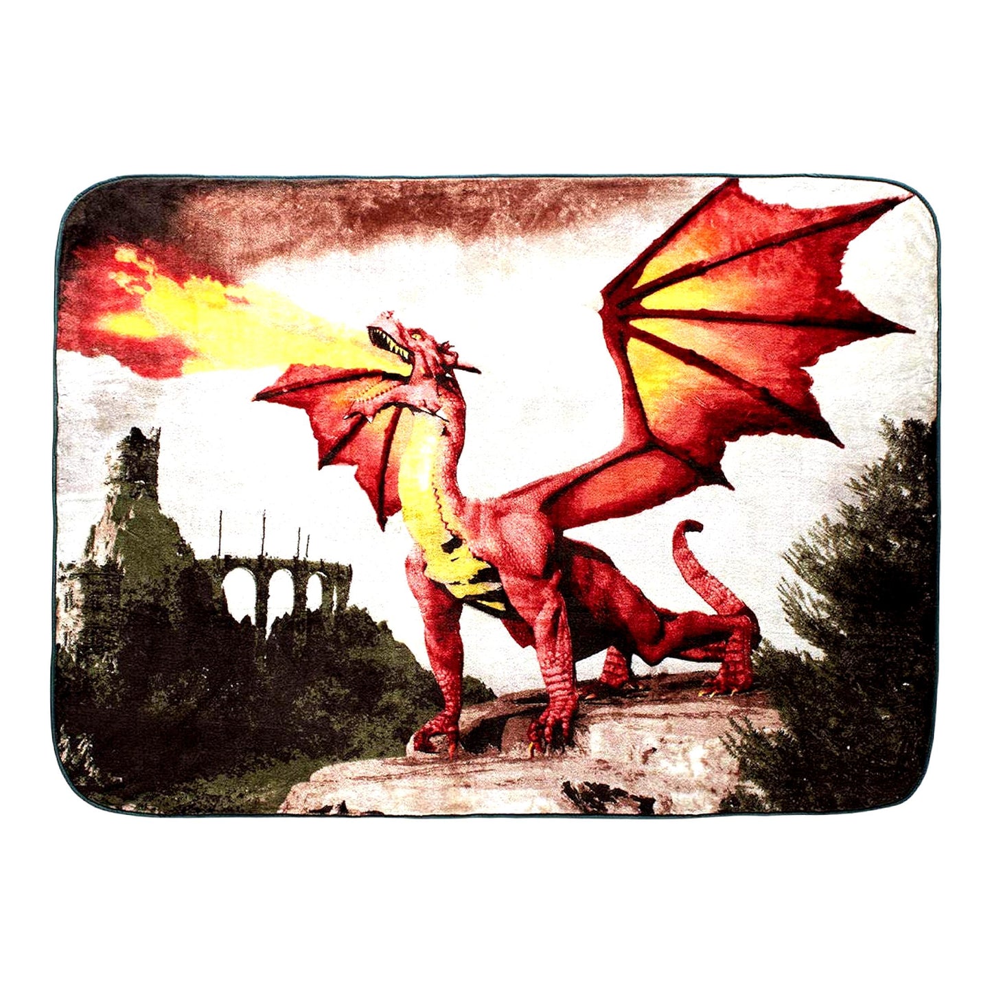 Dragon's Embrace Luxury High Pile Oversized Plush Blanket - Warm 60x80 Throw