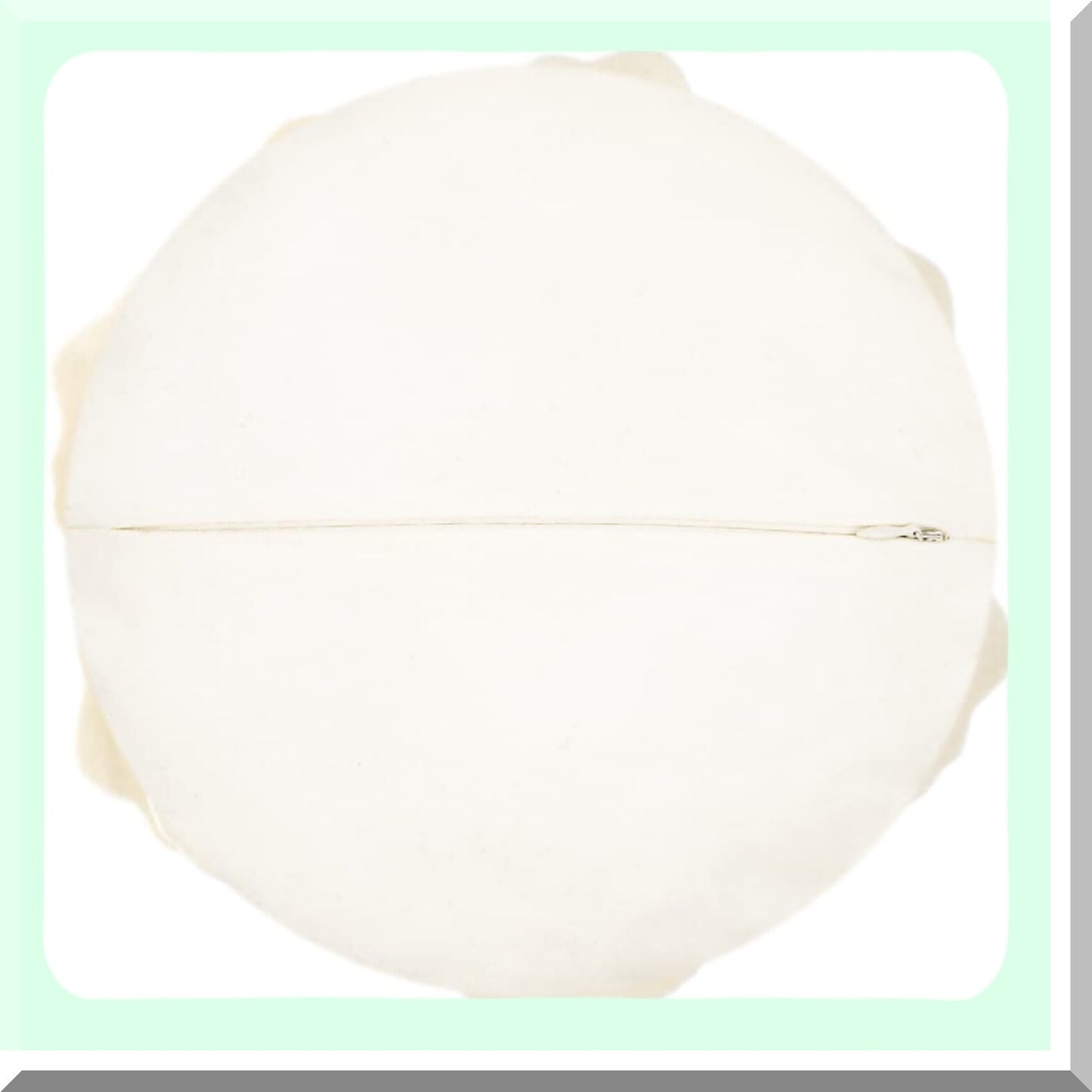 Floral Bliss 3D Round Pillow - Decorative Flower Shaped Cushion for Couch & Bedroom - Aesthetic Home Decor - 12 Inch White - Insert Included