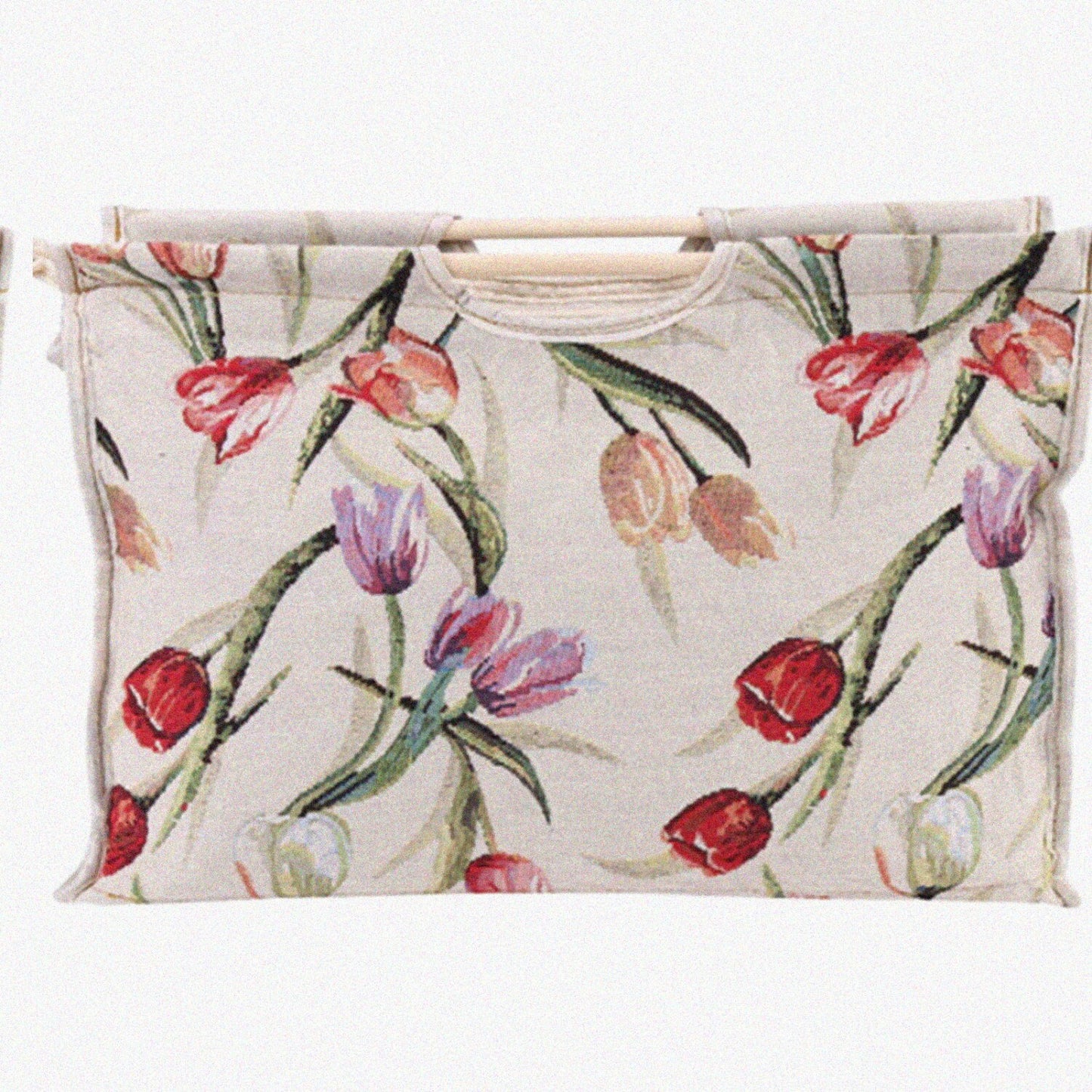 Knitting Bag Rose Jacquard 16.5x11.8x4.3in