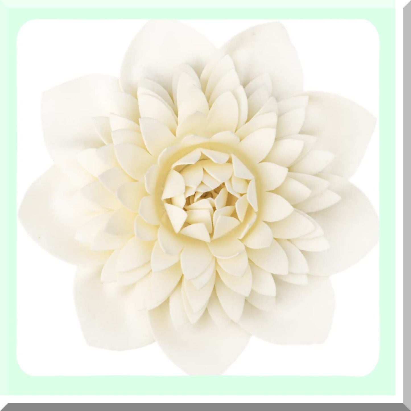 Floral Bliss 3D Round Pillow - Decorative Flower Throw Cushion for Couch & Bedroom - Aesthetic Home Decor - 14 Inch White - Insert Included