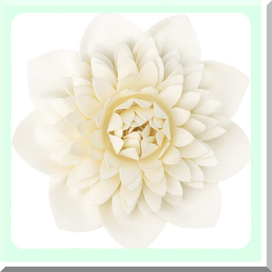 Floral Bliss 3D Round Pillow - Decorative Flower Throw Cushion for Couch & Bedroom - Aesthetic Home Decor - 14 Inch White - Insert Included