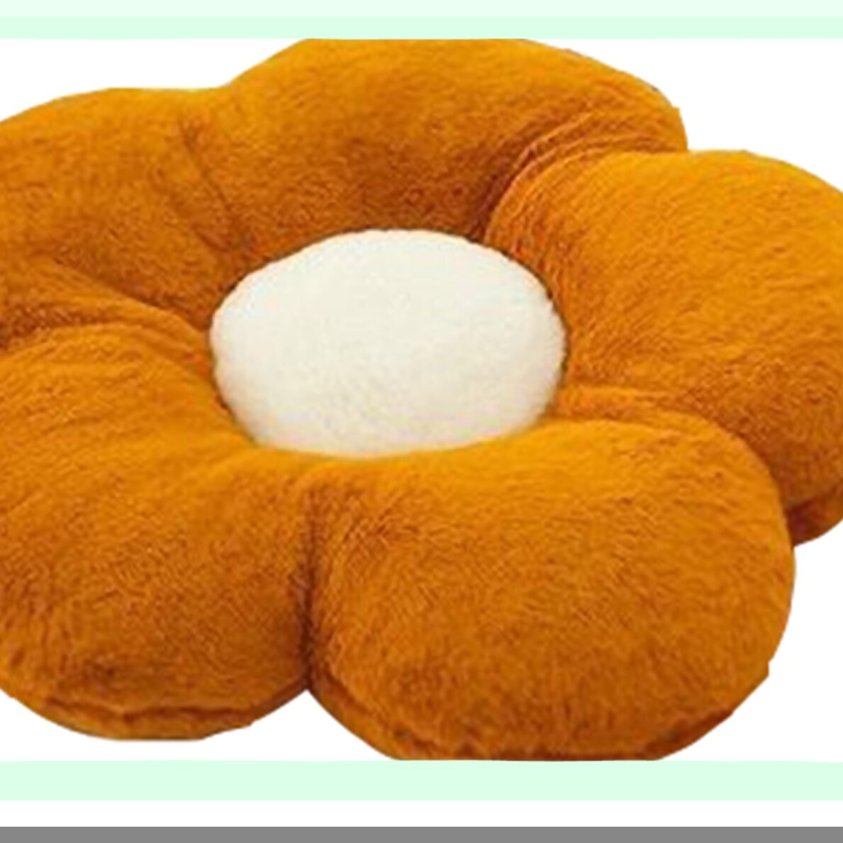 Cozy Bloom Floor Pillow - Casual Comfort Cushion for Office, Living Room, and Bed Decor - Soft Plush 50cm Brown Flower Cushion