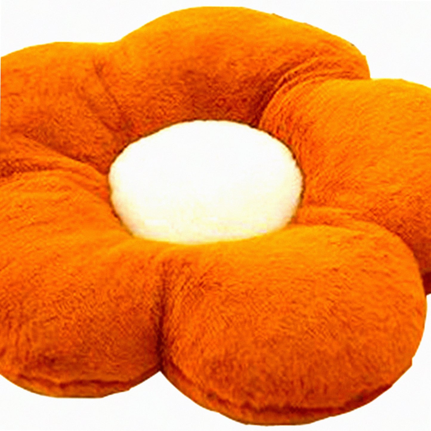 Cozy Bloom Floor Pillow - Casual Comfort Cushion for Office, Living Room, and Bed Decor - Soft Plush 50cm Brown Flower Cushion