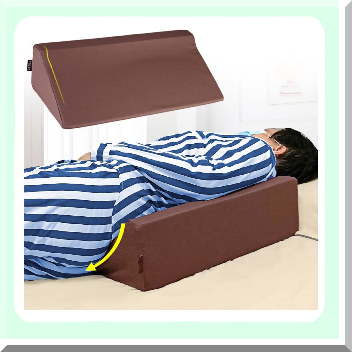 Surgery Recovery Comfort Wedge - 30 Degree Incline Foam Pillow for Bed Sores, Pressure Ulcers, and Sleeping Support - Triangle Positioning Ramp