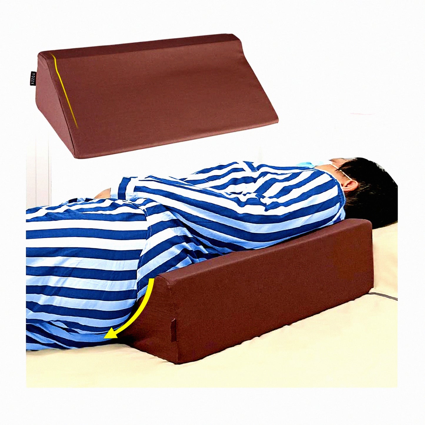 Surgery Recovery Comfort Wedge - 30 Degree Incline Foam Pillow for Bed Sores, Pressure Ulcers, and Sleeping Support - Triangle Positioning Ramp
