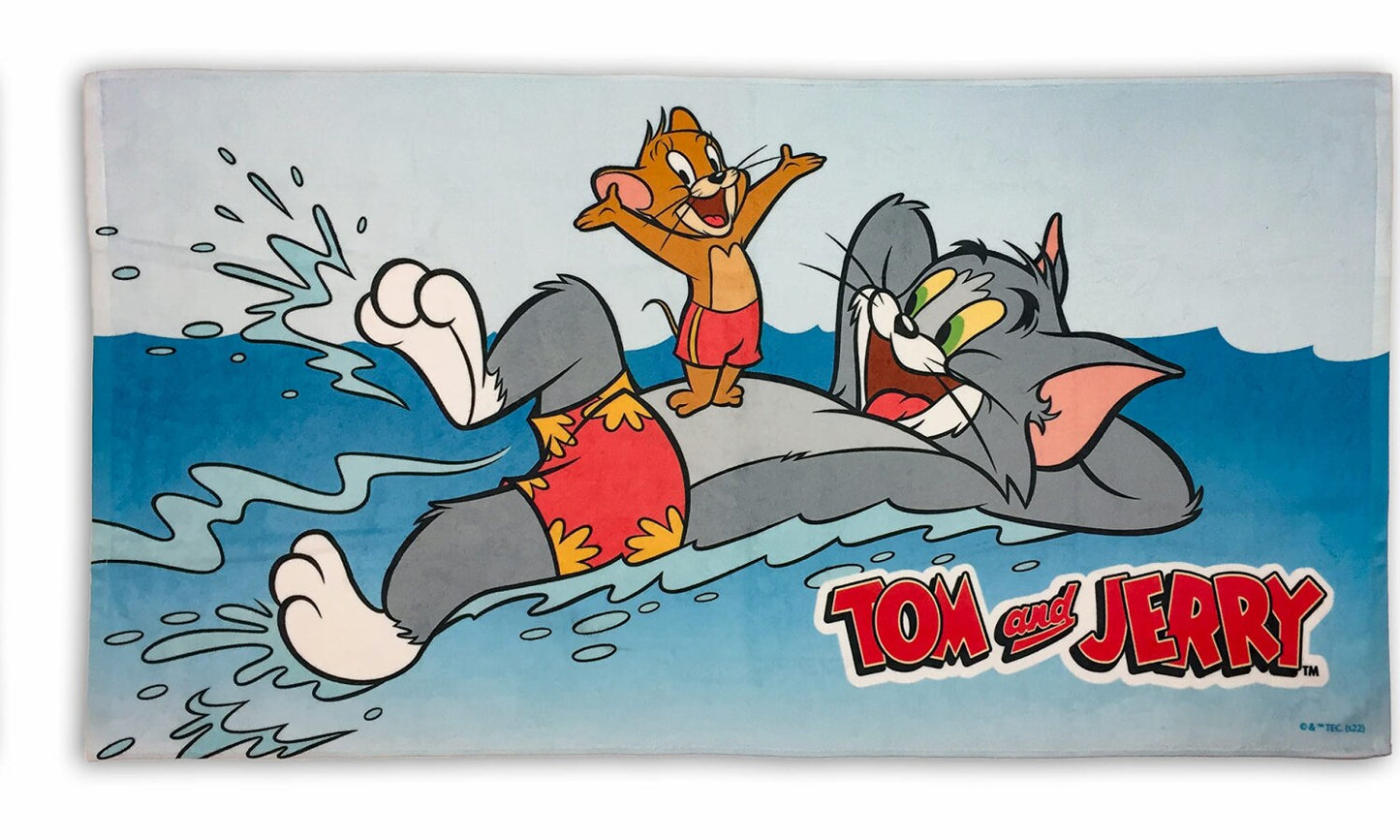 Tom and Jerry Cartoon Characters Swim Pool Beach Towel