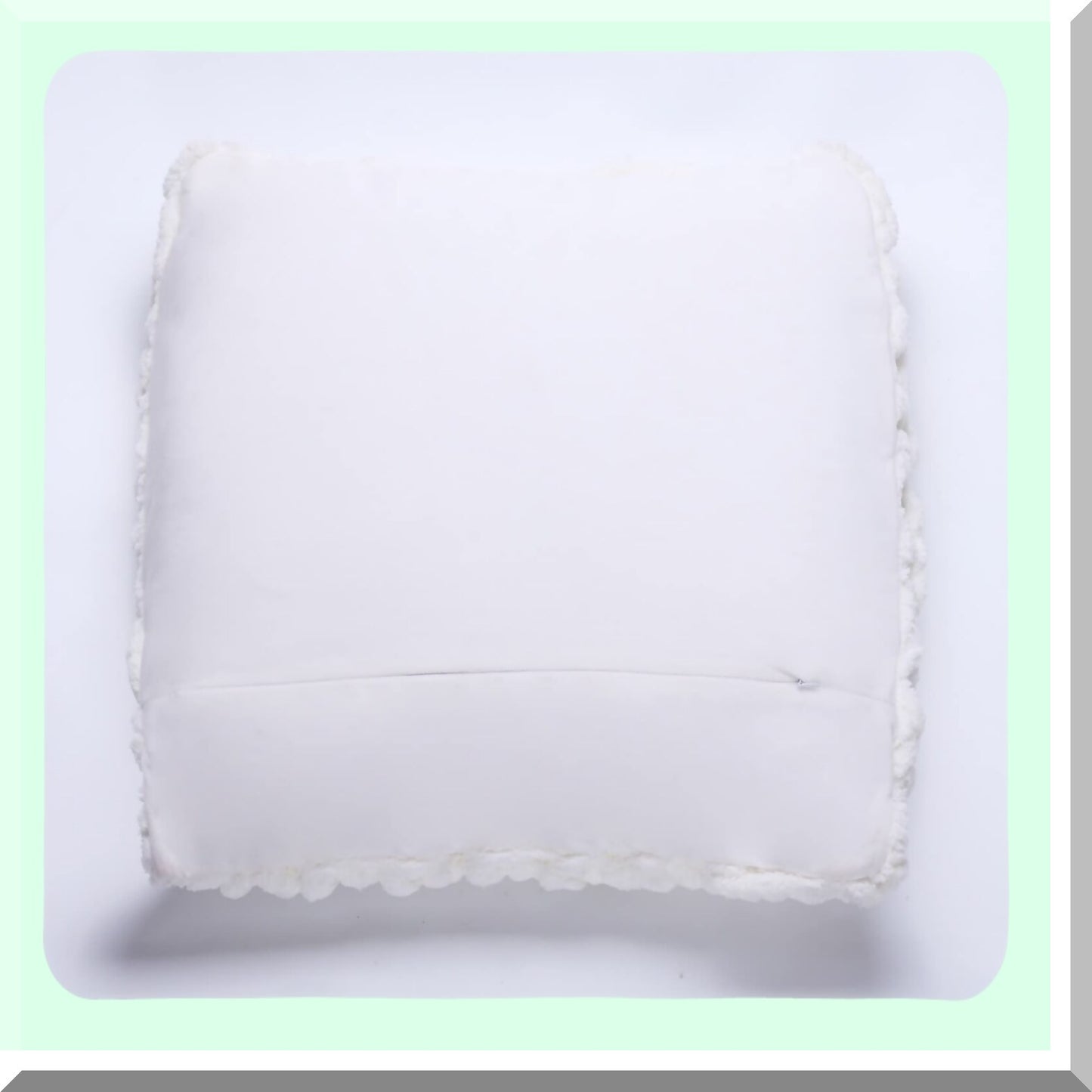 Luxury Chunky Knit Pillow Cover - Cream White Square 18" Decorative Case for Sofa & Bedroom Cushion - Soft & Stylish Home Decor Shell