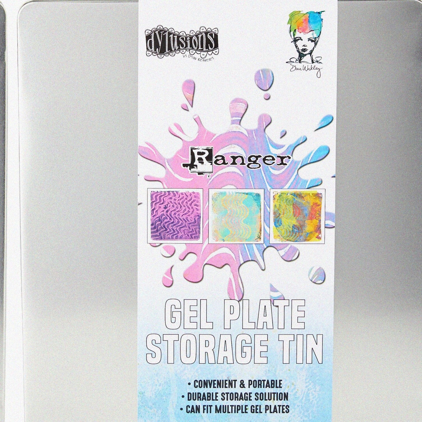 Gel Press Storage Tin, Multicolor