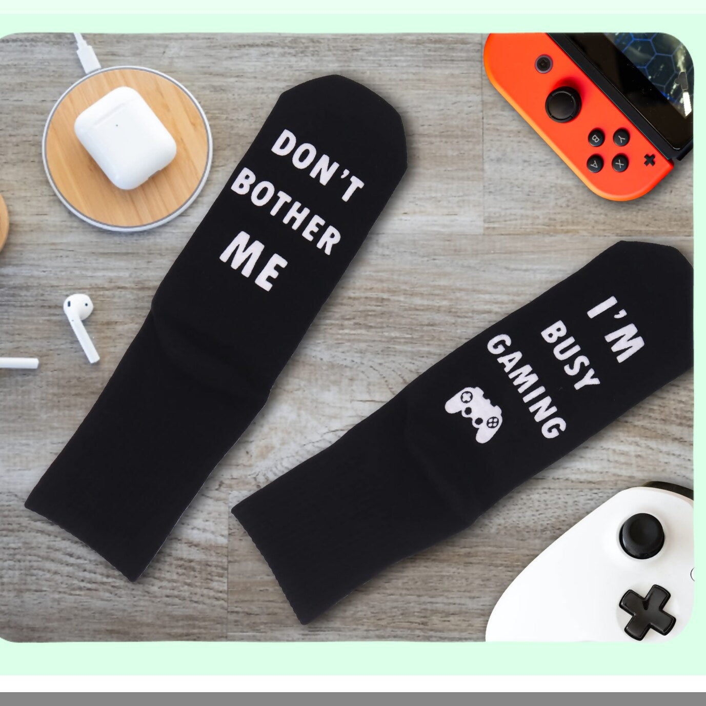 Ultimate Gamer Bundle: Pillow Cover & Socks Set - Gaming Room Decor for Teenage Boys - 18" x 18" - Perfect Gamer Gifts for Teens - Game Room Essentials