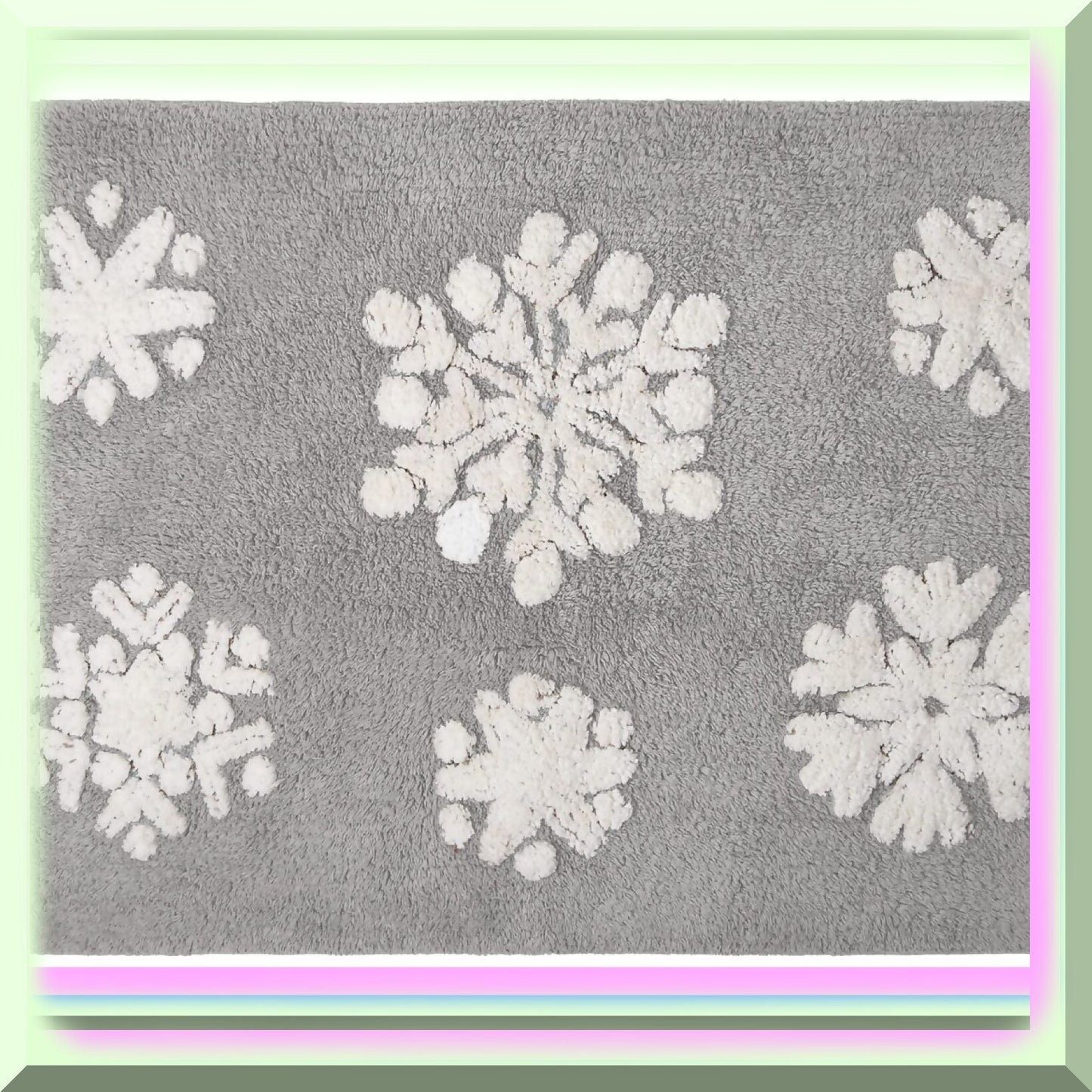 Holiday Decor Square Buffalo Plaid Bath Rug 20x30